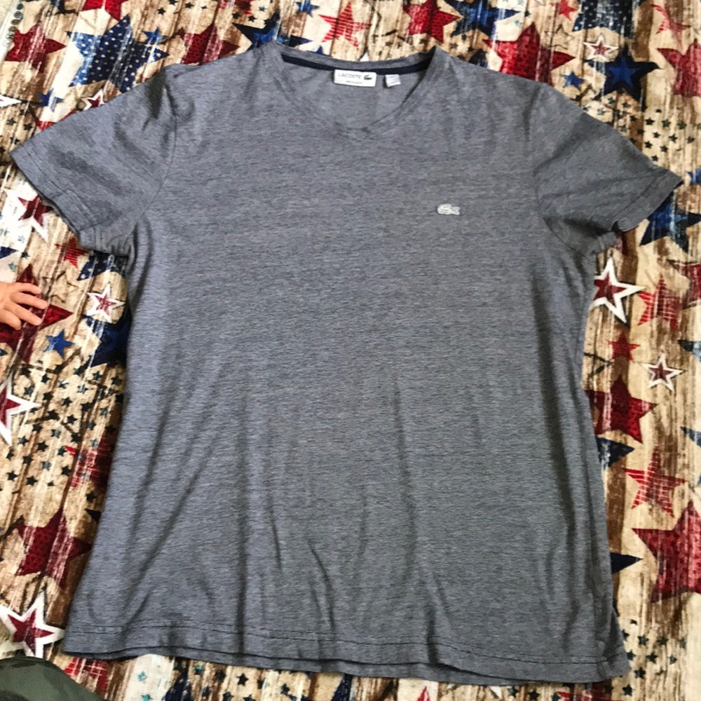 Lacoste tshirt, navy-white. Regular fit. Unisex